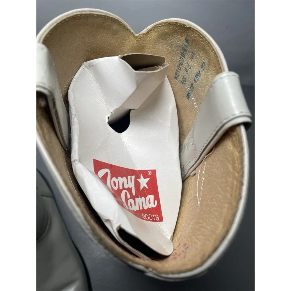 Vintage Tony Lama Women's Leather Roper Cowgirl Boots Size 7B